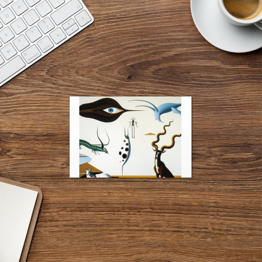 Greeting card - Imaginary Animals by Salvador Dali