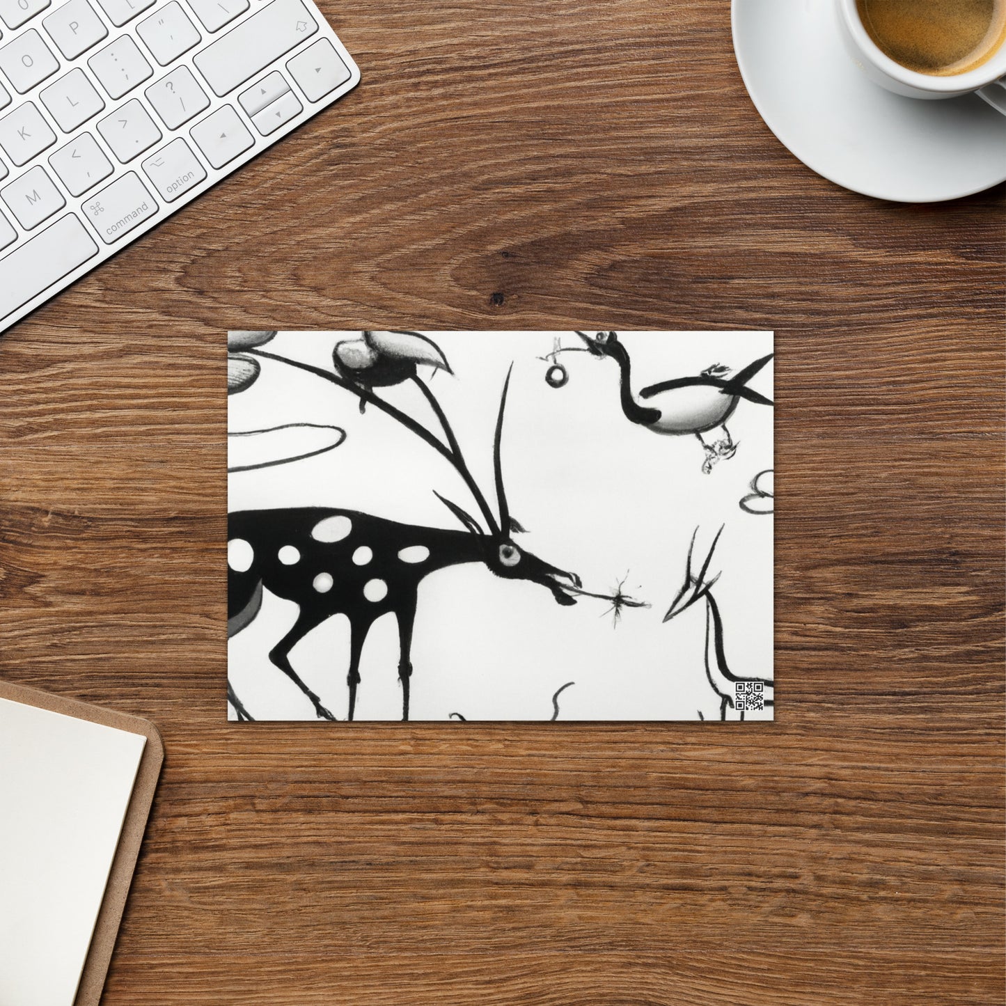 Greeting card - Imaginary Animals by Salvador Dali