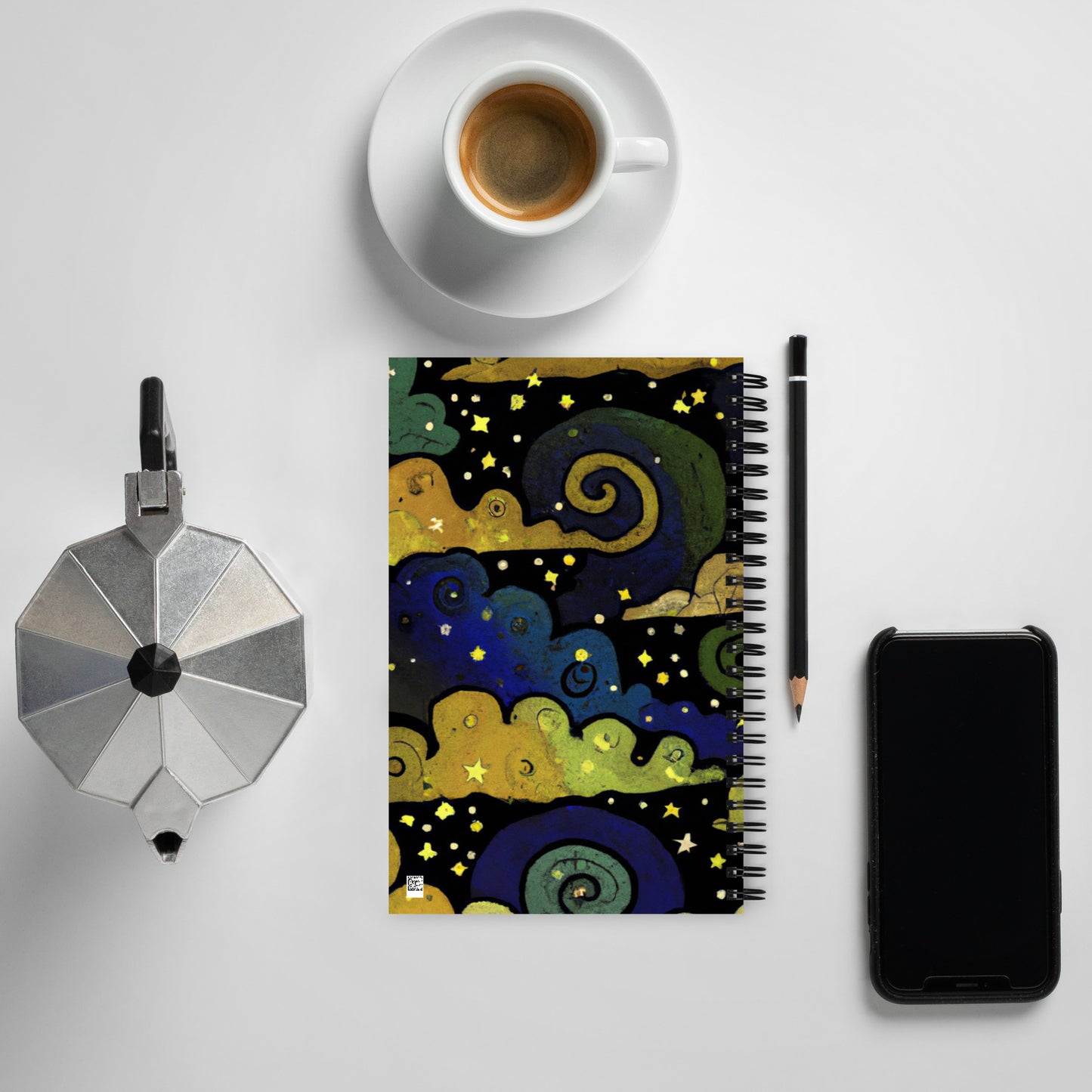 Spiral Notebook in the Style of Hilma af Klimt