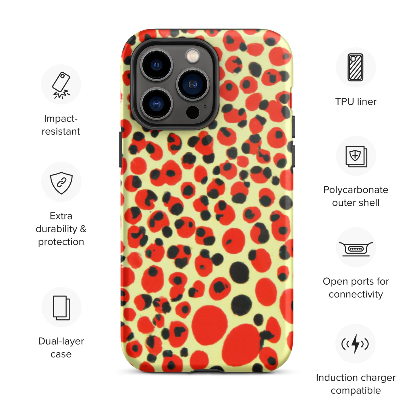 Phone Case in the Style of Yayoi Kusama